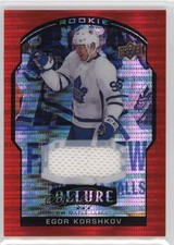 2020-21 Upper Deck Allure Rookie Red Rainbow Jerseys Egor Korshkov #85 1pf0