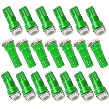 20x T5 Green Dashboard Gauge 74 Led Smd Wedge Instrument Panel Cluster Dash Bulb