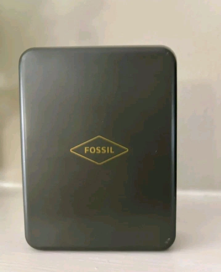 Cartera plegable de cuero sintético borgoña Fossil para hombre - Todas Foto 4 de 4