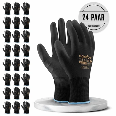 24 Paar Arbeitshandschuhe Garten Handschuhe Montagehandschuhe Schutzhandschuhe - Bild 1 von 4