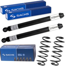 2x SACHS STOSSDÄMPFER+FAHRWERKSFEDER HINTEN passend für TOYOTA AYGO CITROEN C1