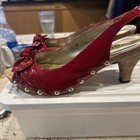 Vintage shoes 1980’s-Me too red Payton leather and cork size 9M heels — photo 2