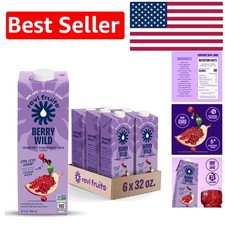 Opakowanie 6 jagód dziki 100% sok - OuTrageously Odświeżający żurawina Acai Eliksir
