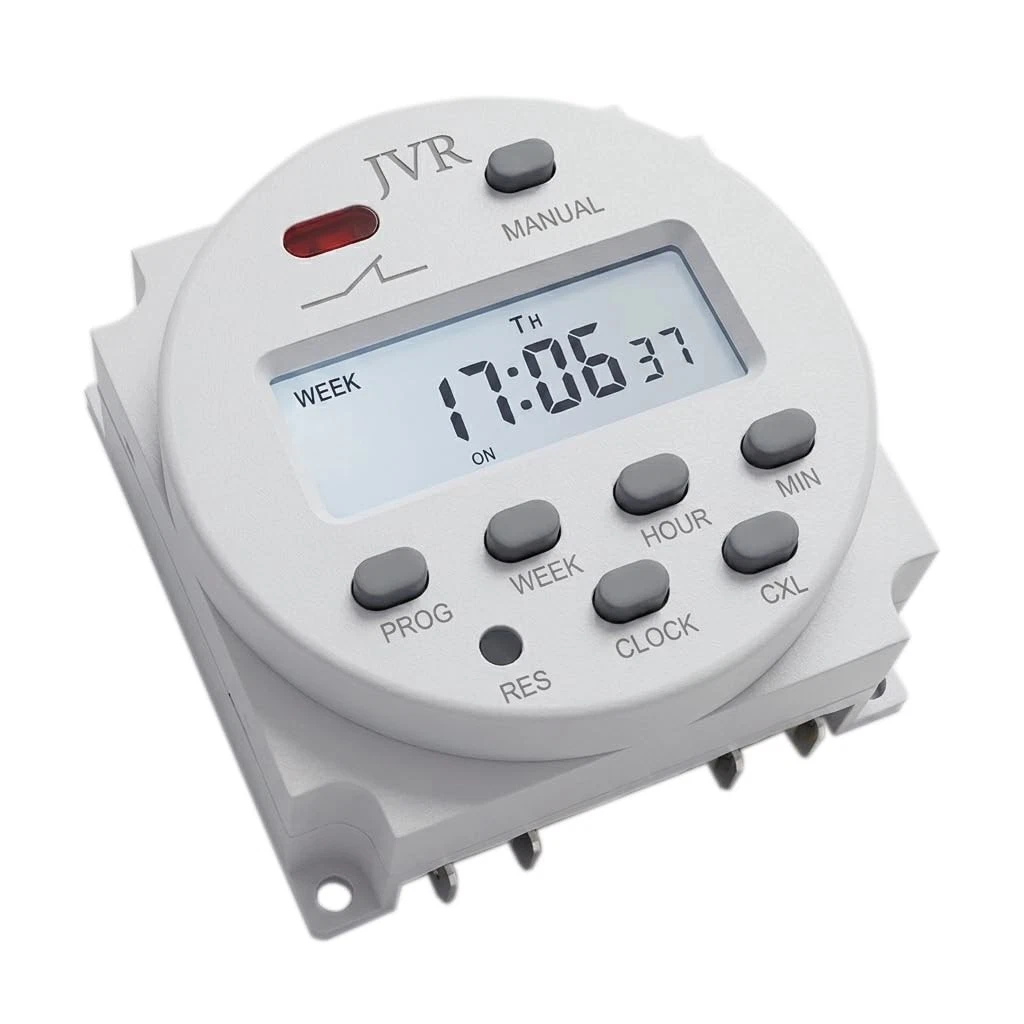 12V Timer Switch - Programmable, DC/AC/Solar Battery Powered | 12 Volt JVR Timer