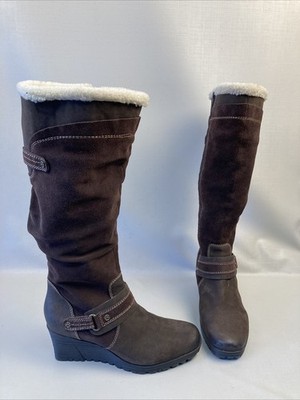 Women's Earth Ridge Brown Suede Scout Boots Sz 8 B  $179 Retail EUC Clean
