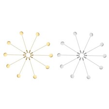 10x Spilla Bastone con Vassoio base per Spilla Decorazione da Vestiti in