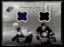 2001-02 SPx Hidden Treasures Zigmund Palffy/Miroslav Satan Los Angeles