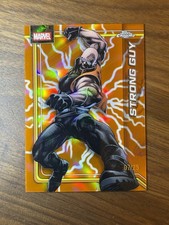 2026 Topps Chrome Marvel STRONG GUY STORM'S ORANGE LIGHTNING Refractor /25 #170