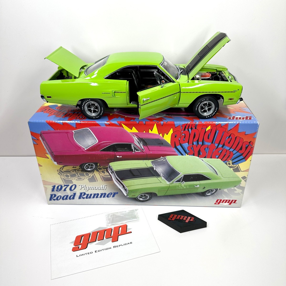 GMP 1970 Plymouth Road Runner Sublime Green Rapid Transit System