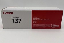 Canon Genuine Cartridge 137 Laser Printer Toner - Black