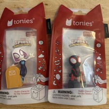 Tonies Marvel Figurines Lot Of 2 Amazing Spider Morales Spidey And Ghost Spidey
