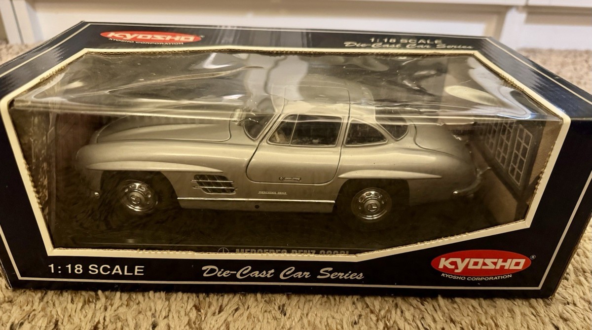 1/18 Kyosho 1954 Mercedes Benz 300 SL Gullwing, Silver, RARE READ