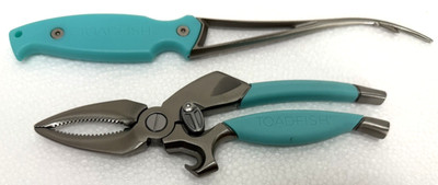 2 tool set: Shrimp Cleaner & Crab Cutter - Toadfish Coastal Kitchen Collection.