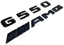 Mercedes Benz G550 AMG Schriftzug Embleme Aufkleber Badge Auto Schwarz Glanz