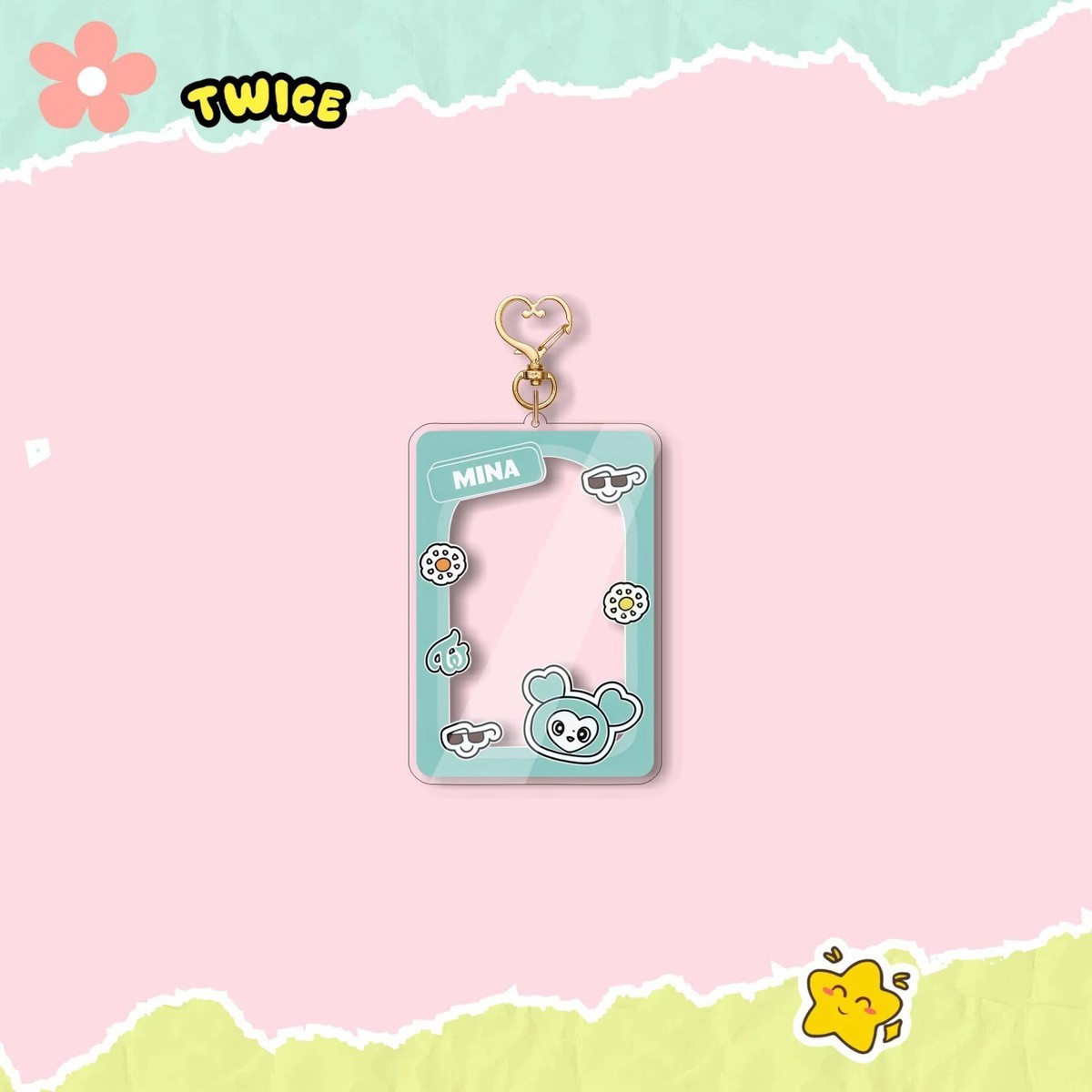 TWICE Acrylic Photocard Holder Keychain - Kpop Frame Bag Charm