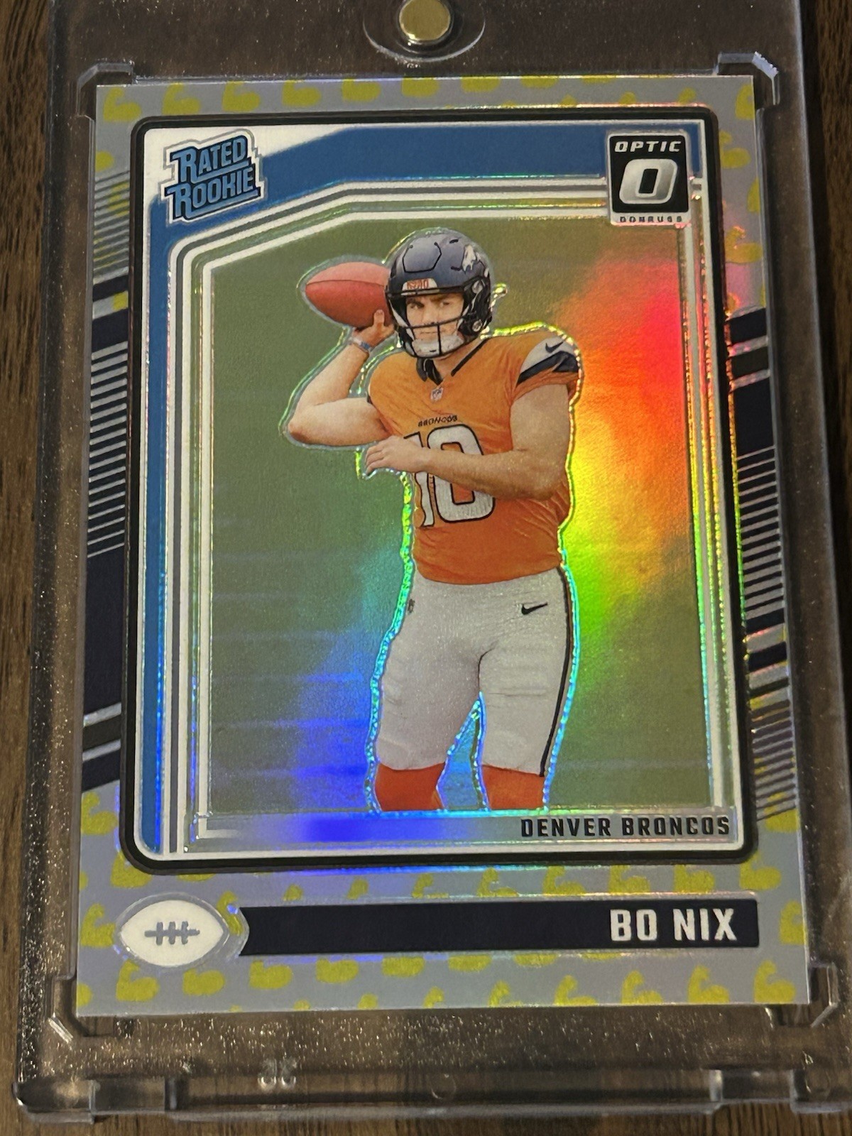 2024 Panini Donruss Optic - Rated Rookie Bo Nix #209 Flex Prizm /149 (RC)