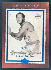 2007-08 Upper Deck Artifacts Blue #169 Elgin Baylor League Leaders /25