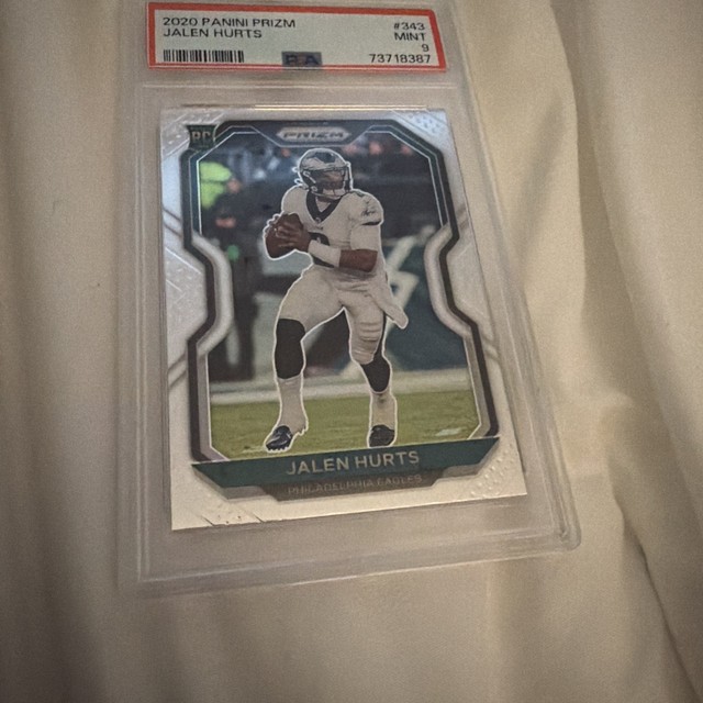 2020 Panini Prizm Rookie Jalen Hurts #343 PSA 9 Philadelphia Eagles Football