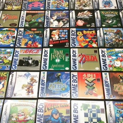 CUSTOMGAMECASES [H-Q] Protective Display Case for Game Boy Advance Cartridges - NO GAME/MANUAL