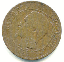 France 10 Centimes 1854-K KM-771.5    lotjan4388