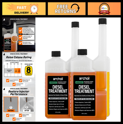 #ad #ad Diesel Fuel Additive 40 oz Two Pack Treats 800 Gallons Injector Cleaner Lub $159.99