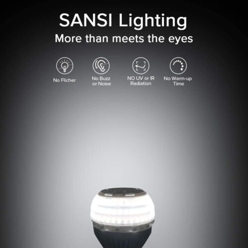 SANSI E27 30W Bombilla LED Luz Blanca 5000K Bajo Consumo Alto Brillo 5000lm Lámp - Imagen 2 de 12