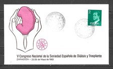 1983 ESPAÑA  SOBRE CONMEMORATIVO CONGRESO NACIONAL DIALISIS Y TRANSPLANTE