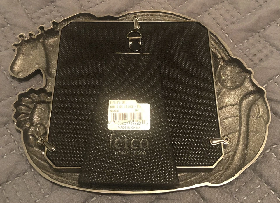 FETCO Noah's Ark Child Collage Photo Frame Pewter Finish 3-Photo 6.75 x 8.75 EUC - Image 2 of 4