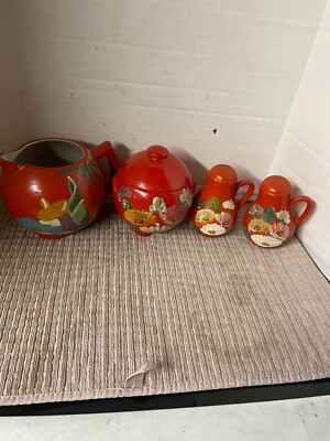 Vintage Raspberry Ceramic Pitcher Antique Raspberry Pottery S/P, Pitcher & creamer | eBay