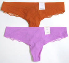 Auden Women's Variety Thong 2 Pack Size Medium 8-10