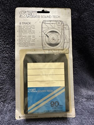 SEL Sound Tech 8 Track Cartridge 90 Minutes New Sealed NOS