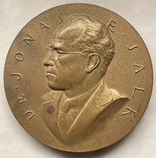 Bronze Medal Dr. JONAS E. SALK Award of Congress 1955 US MINT