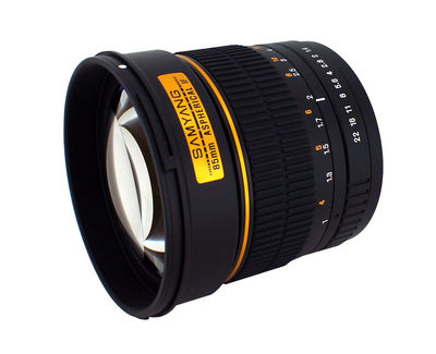 Bower 85mm F1.4 Aspherical Lens for Canon EOS EF Mount Digital SLR