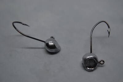 1/16 TEXAS MINNOW JIG HEAD  #6  BLACK MUSTAD SICKLE JIG TYING 100