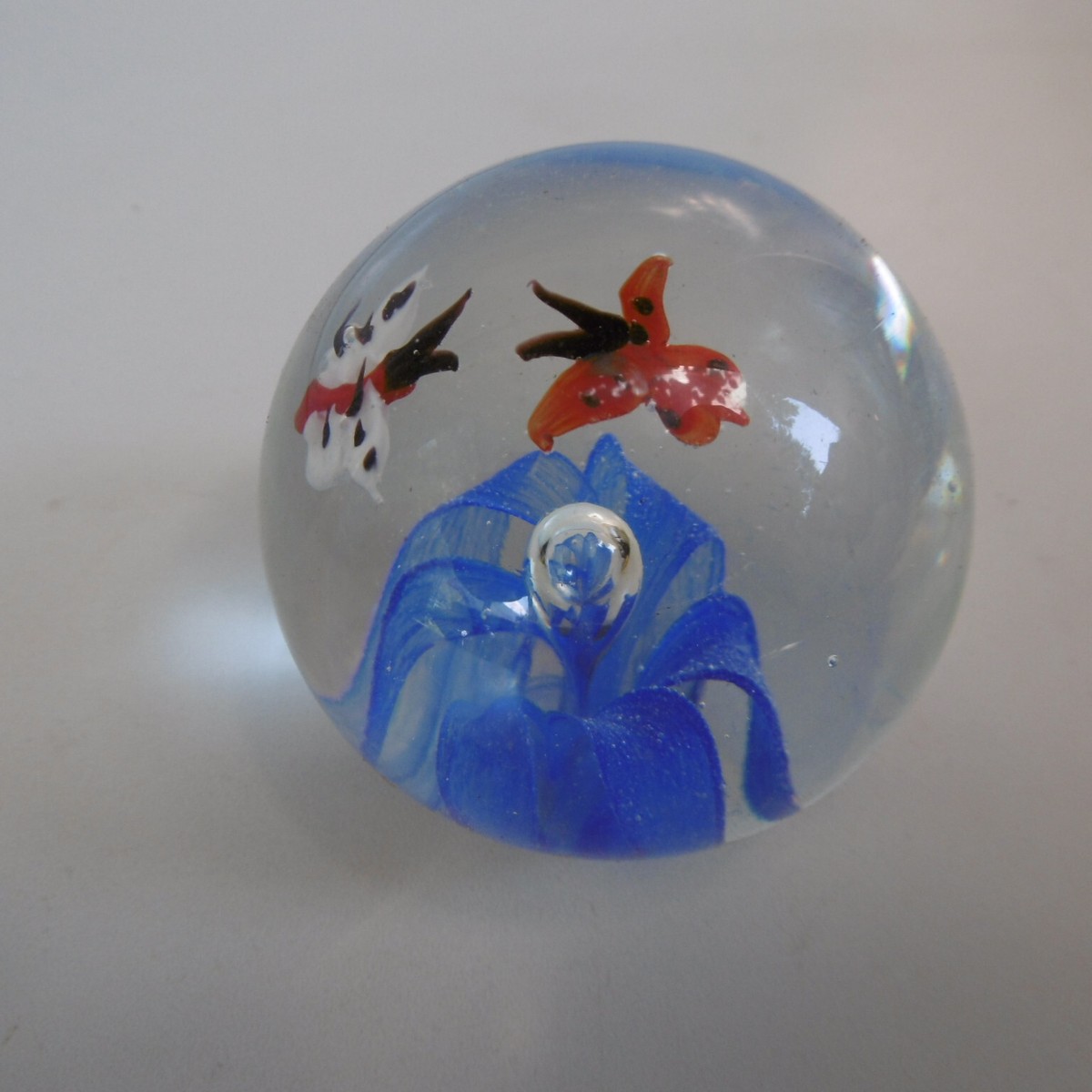Sulfure Boule Presse Papier en Verre - Décoration
