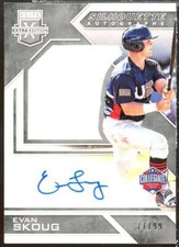 Evan Skoug 2016 Elite Extra Edition USA Collegiate Silhouette Autographs #19 