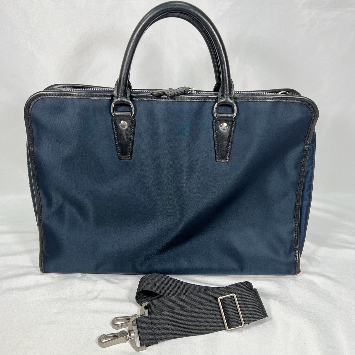 PORTER GLOW 2WAY BRIEFCASE Business Bag Navy Nylon | eBay