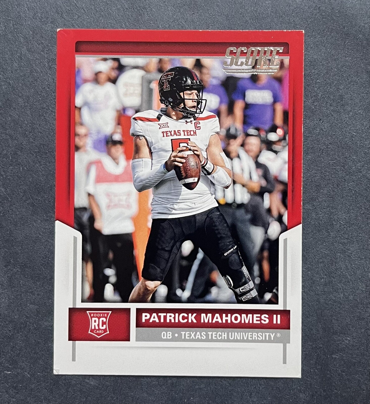 Patrick Mahomes 2017 Score Red Parallel Rookie RC #403 Kansas City Chiefs SP