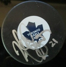 MARK OSBORNE SIGNED TORONTO MAPLE LEAFS HOCKEY PUCK w/ COA