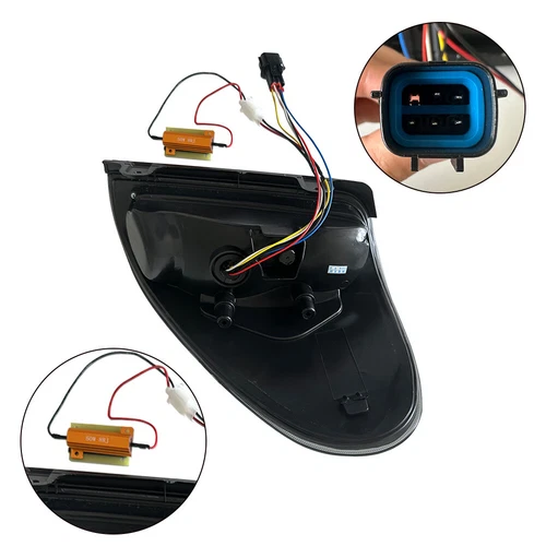 For Mitsubishi L200 Triton 2005-2014 LED Tail Light Brake Lamp Smoked Black Pair - Bild 9 von 10