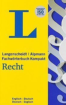 Langenscheidt Alpmann Fachwörterbuch Kompakt Recht ... | Buch | Zustand sehr gut - Bugg, Stuart G., Simon, Heike