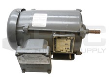 NEW BALDOR M7014 ELECTRIC MOTOR 35E356P676G1 W/ 35CB3500 CONDUIT BOX LID