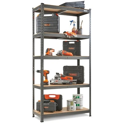 5 Tier Garage Shelves - VonHaus Heavy Duty Garage with Massive 875kg Capacity