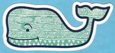 NEW AUTHENTIC VINEYARD VINES BATIK FISH WHALE STICKER DECAL