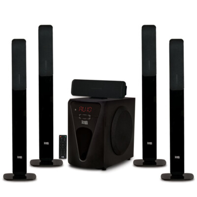 Acoustic Audio Bluetooth Tower 5.1 Home Speaker System with 8'' Powered