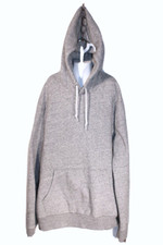 Old Navy Boys Gray Hooded Pull Over Front Muffle Pocket Sweatshirt Size Medium