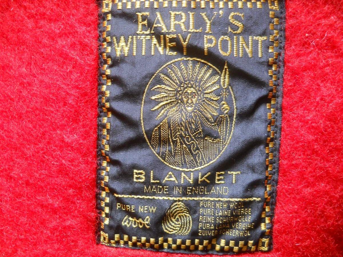 40s Earlys Witney point ビンテージ 大判 ブランケット 40s Earlys Witney point ビンテージ 大判 ブランケット - メルカリ