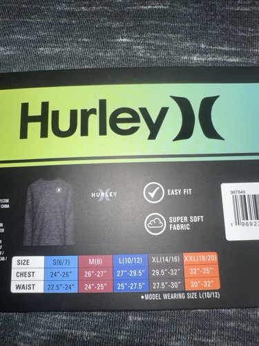 NEW Hurley Boys XXL 2-pack Shirt Graphic Tee and Slub Long Sleeve Shirt 18/20 - Picture 5 of 5