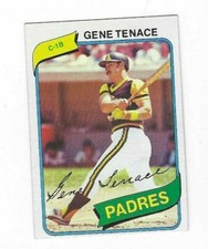 1980 TOPPS GENE TENACE #704 SAN DIEGO PADRES