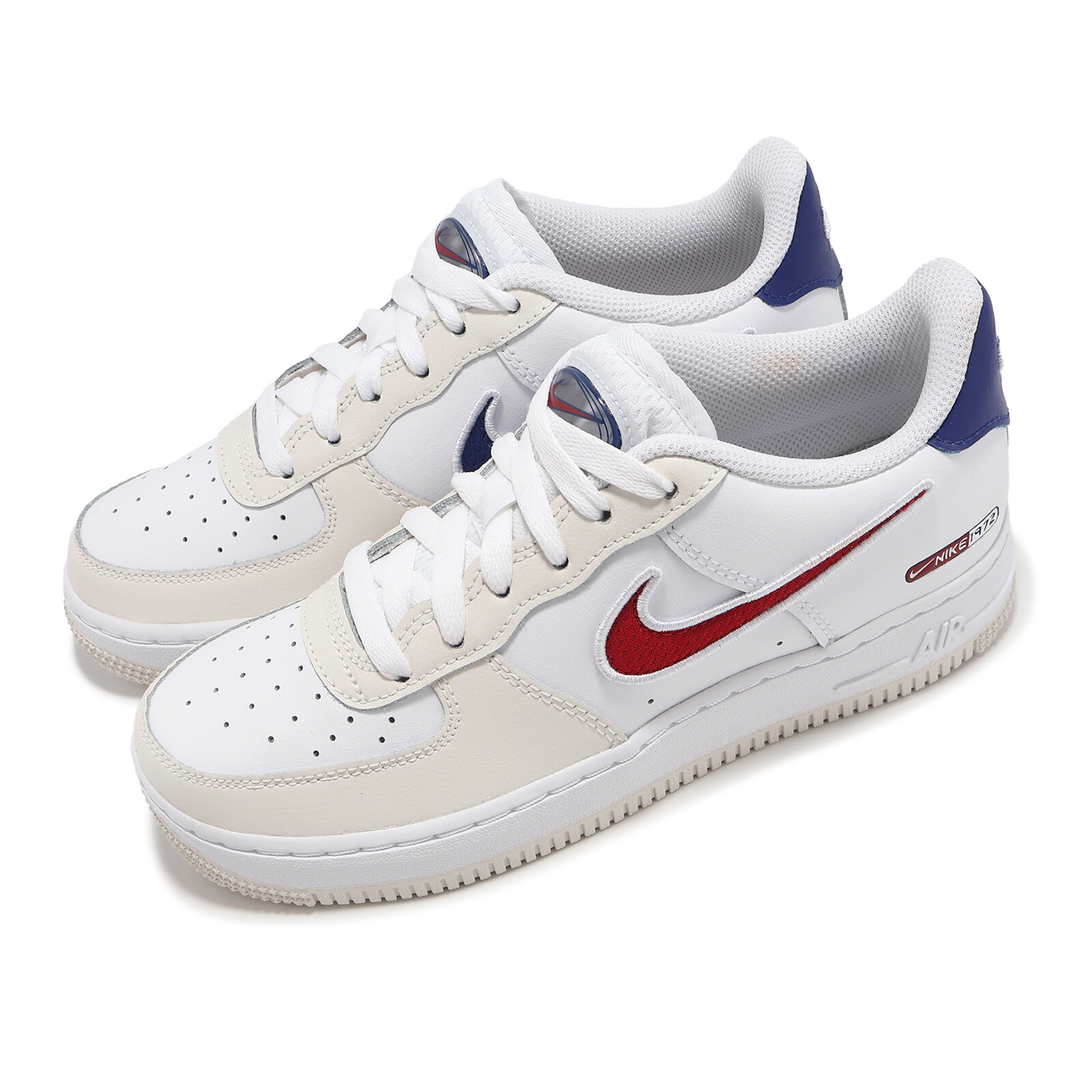 Nike Air Force 1 LV8 GS AF1 Белый Темно-синий Детский молодежный повседневный HF5744-146